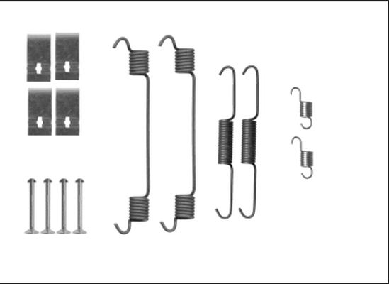 HELLA PAGID Комплектующие, тормозная колодка 8DZ 355 206-101